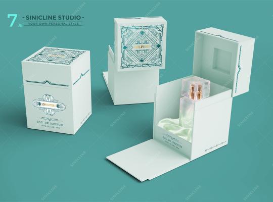 Elegant Mint Green Perfume Packaging Solution