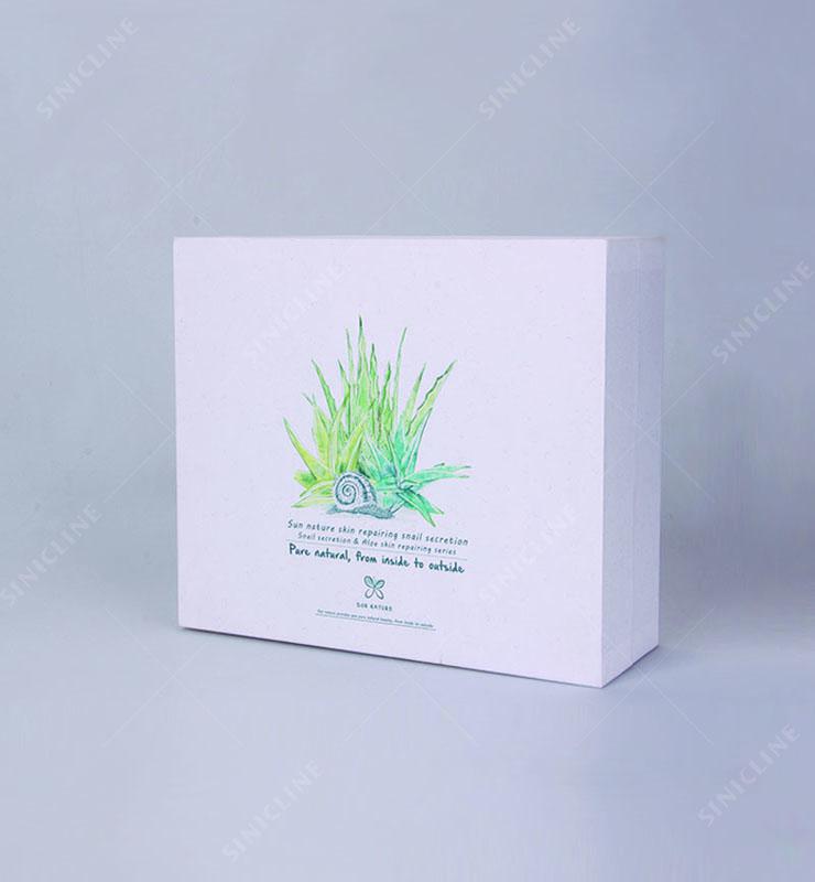 Sun Nature White Card  Cosmetic Paper Box Fit for Bottle