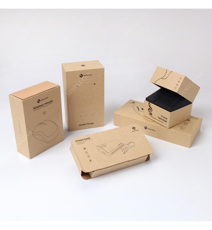 Enviornmental Kraft Paper Packaging Solution For Electronic Products