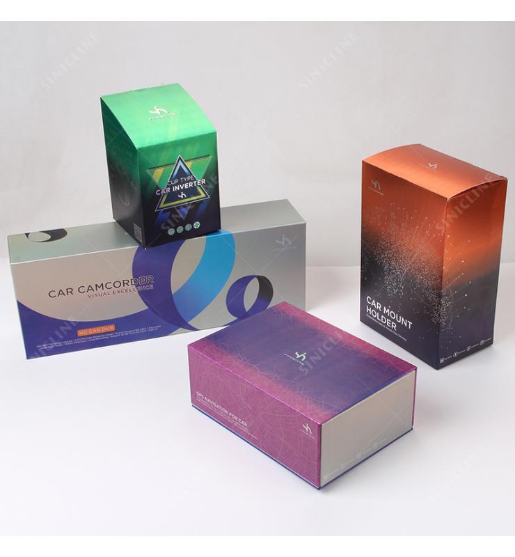 Sinicline Custom Silver Carton Box For Automotive Electronic Parts