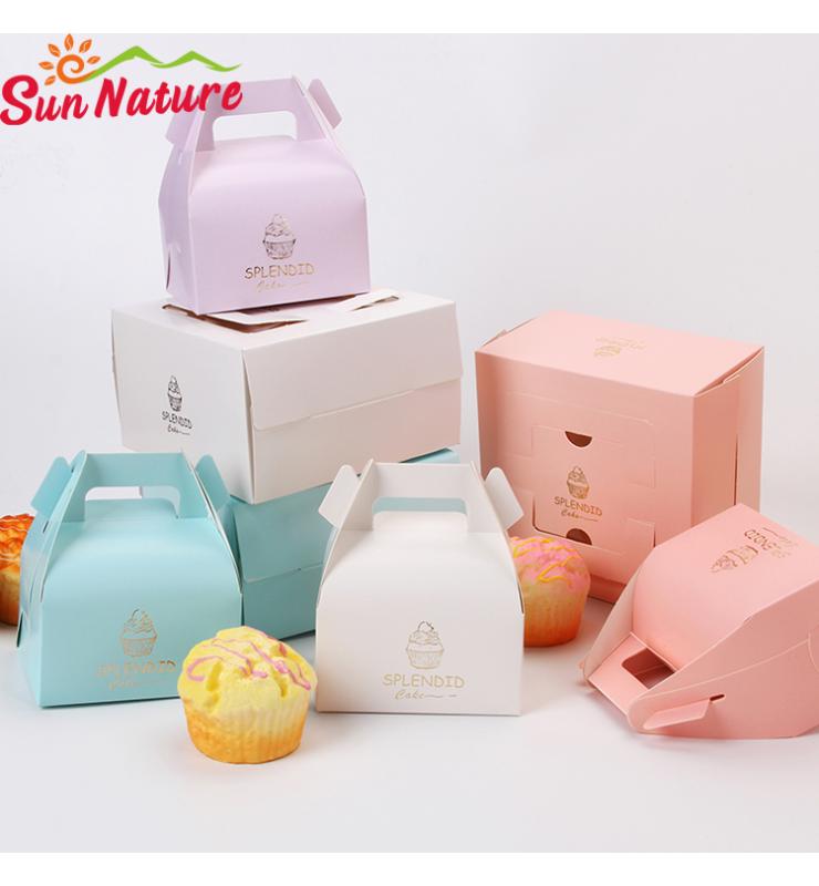 Macaron Color Cake Packaging Boxes