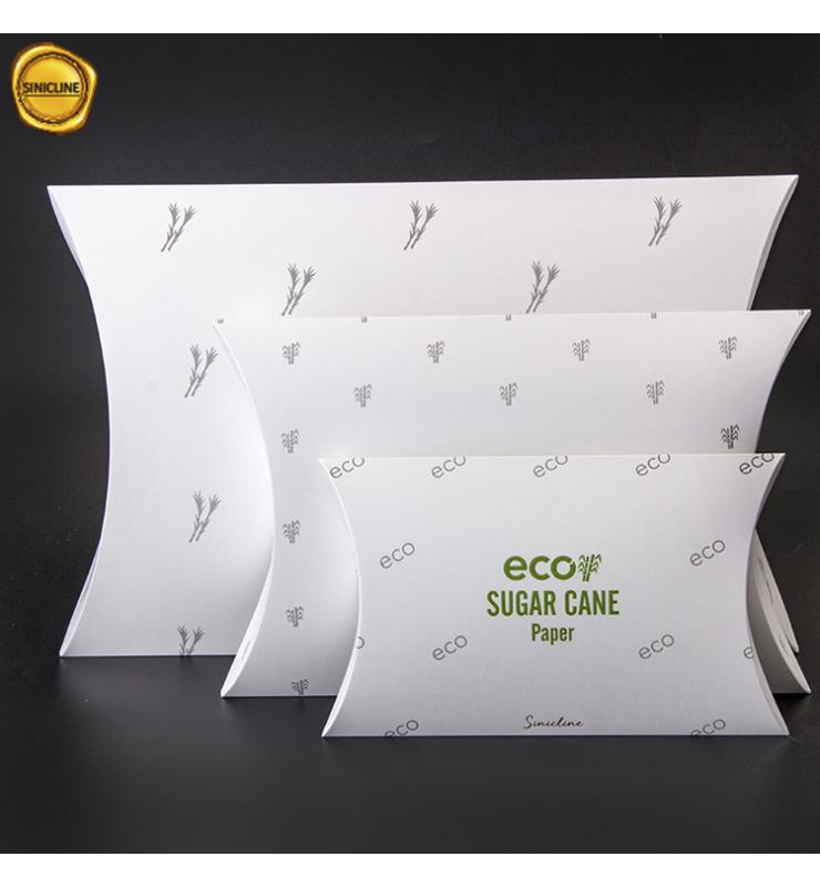 Eco Sugar Cane Paper Pillow Boxes