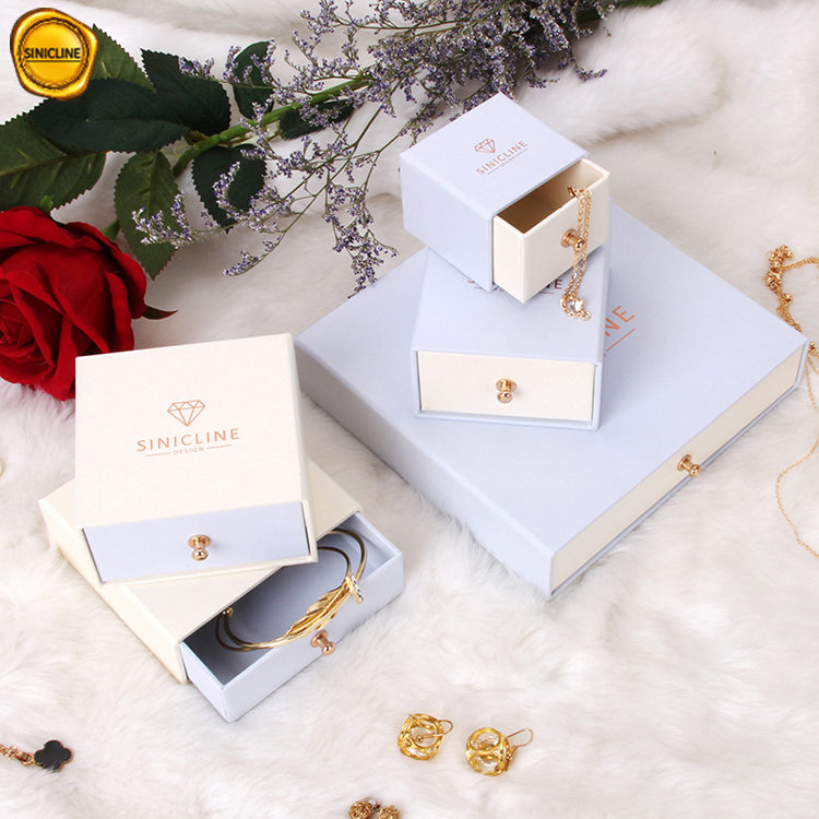 Custom Drawer Jewelry Box with Two Tone Design