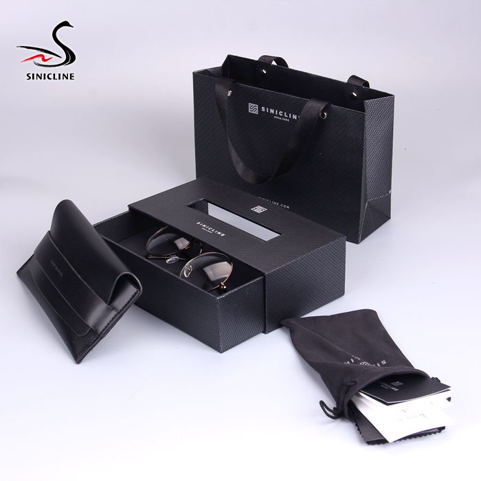 Premium Custom Eyeglasses Packaging Set with Drawer Box and Accessories