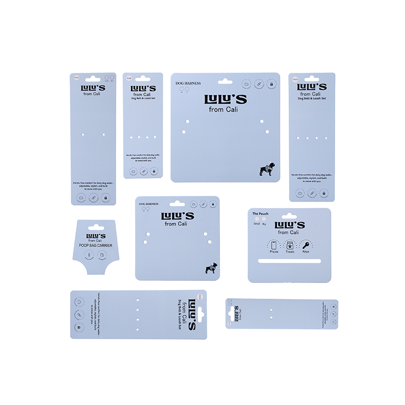 Custom Pet Accessories Display Cards